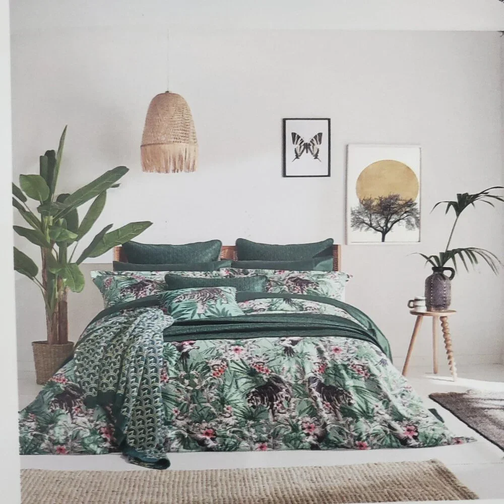 Ted Baker Kingdom Floral 100% Cotton 2 Piece Twin Duvet Cover Set
